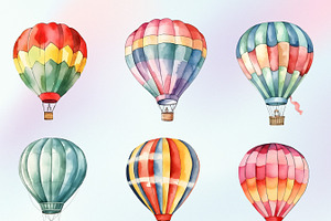 Hot Air Balloons Clipart