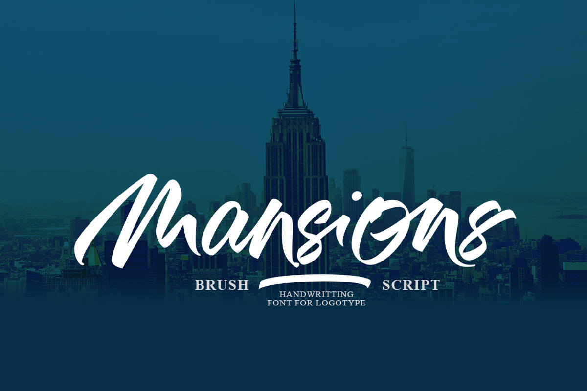 Mansions Brush Script