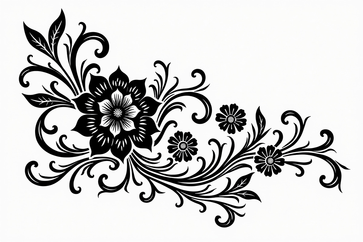 Ornamental Floral Vector Pack, an Illustration by Designer_Momina (Photo 19 of 21)