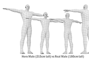 Hero Male in T-Pose Base Mesh, a Characters & Person 3D Model by VK Studio (Thumbnail 18 of 22)