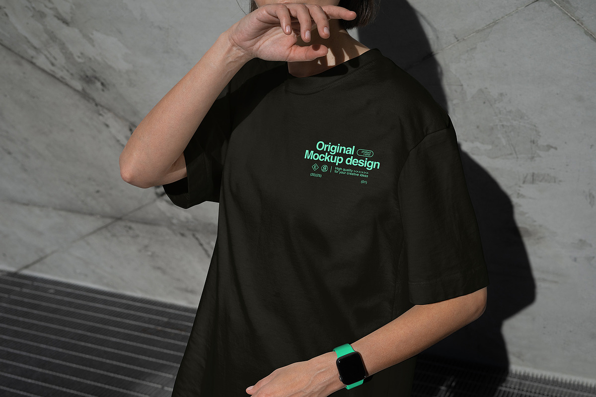 T-Shirt Mockup Bundle – 4 Scenes, a Shirt Mockup by eezo (Photo 9 of 14)