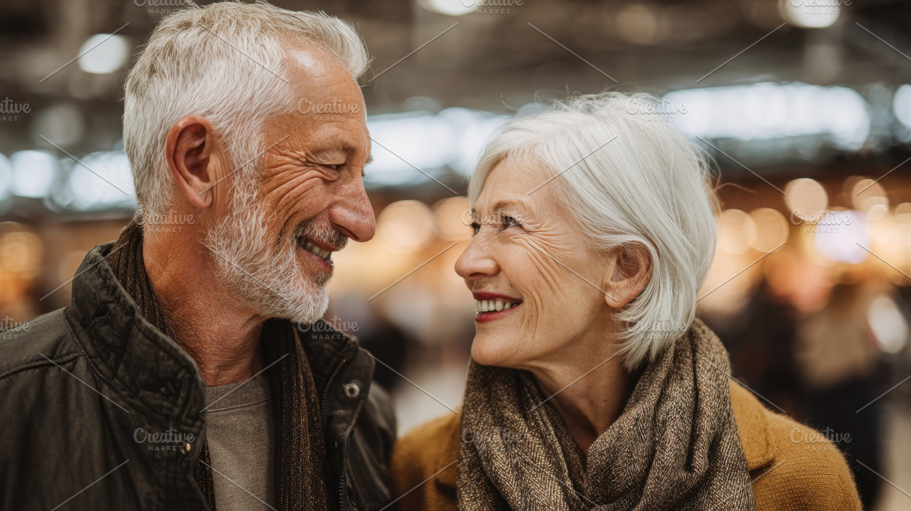Happy couple shares a moment, a Photo by Beautiful things