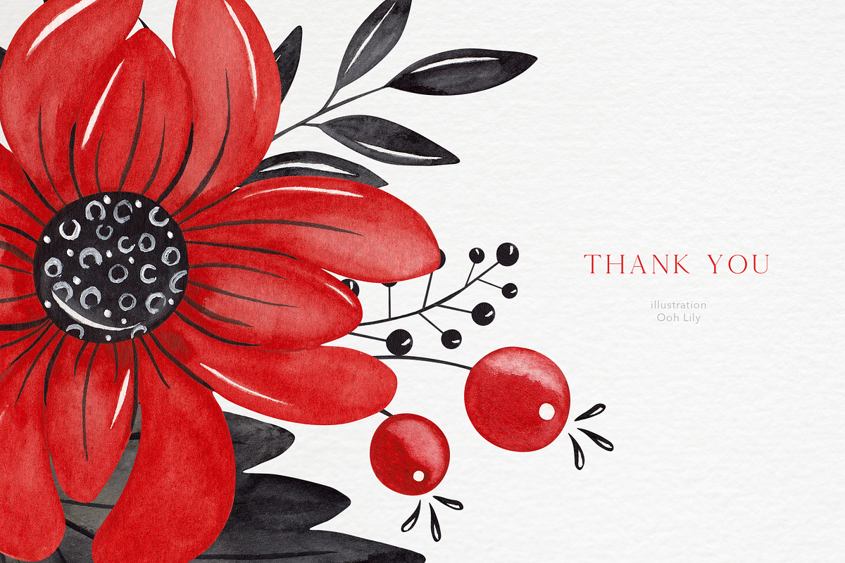 Ukrainian Folk. Watercolor flowers, an Illustration by Ooh Lily (Photo 12 of 12)