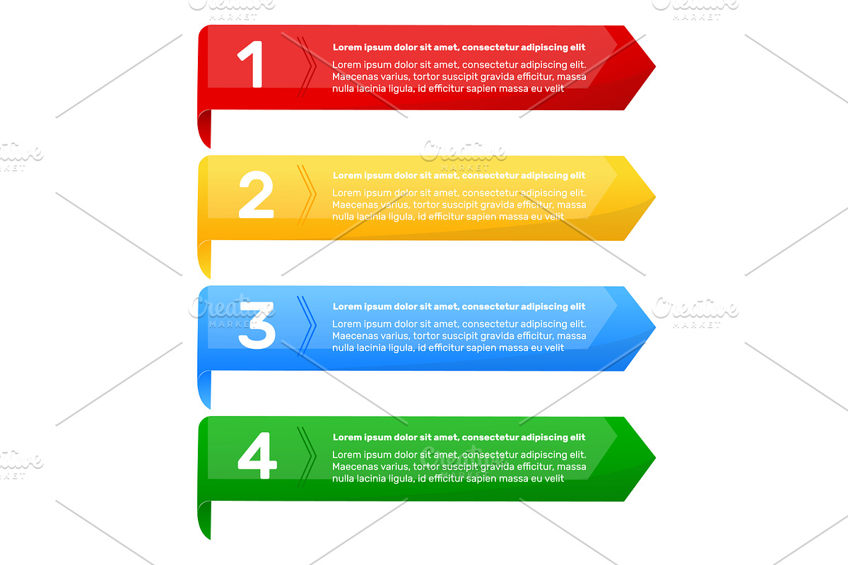 Multicolored infographic banner, a Finance Illustration by Vectorbuum