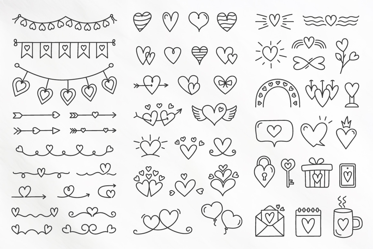 Hearts, Frames, Swirls, a Graphic by PixMarket (Photo 2 of 6)
