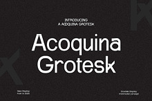 Acoquina Grotesk Display Font