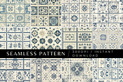 12 Persia's Blue Mosaic Patterns, a Pattern Graphic by Inknfolly (Thumbnail 1 of 7)