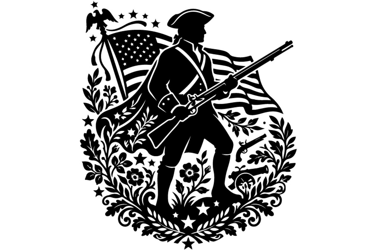 Patriotic Military Emblem Vintage, an Object Graphic by Gfx_Store (Photo 4 of 16)