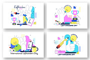 10 International Left Handers Day, a Person Illustration by denayunebgt (Thumbnail 3 of 4)