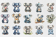 Cute Koala Clipart Bundle, an Animal Illustration by Rose Art (Thumbnail 3 of 4)