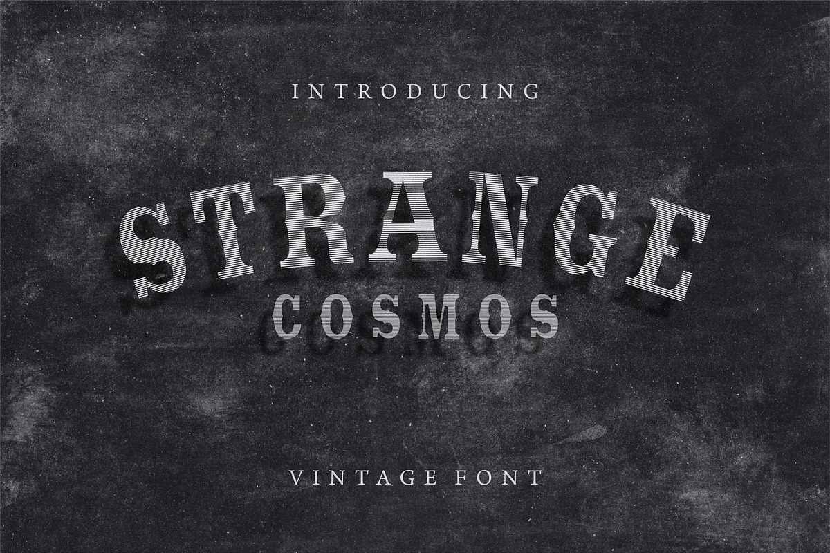 Strange Cosmos Vintage Display Font