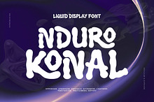Nduro Konal - Liquid Display Font
