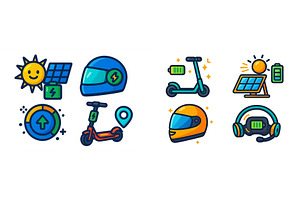 Illustrations of sustainable energy, a Transportation Illustration by ZinetroN