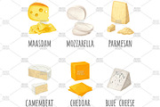 Different types cheese engraving, a Food Illustration by MoreVector (Thumbnail 4 of 4)
