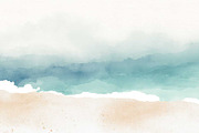 water watercolour abstract beach, an Illustration by VetalStock (Thumbnail 3 of 6)
