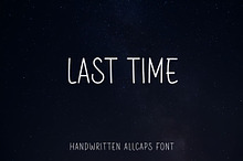 Last Time - Handwritten Allcaps Font