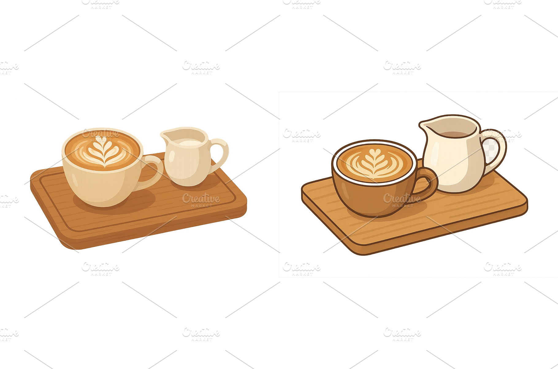 Artistic presentation of two coffee, a Food & Drink Photo by ZinetroN