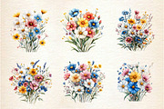 Colorful Meadow Flower Clipart Png, an Illustration by Dream Creation (Thumbnail 2 of 6)