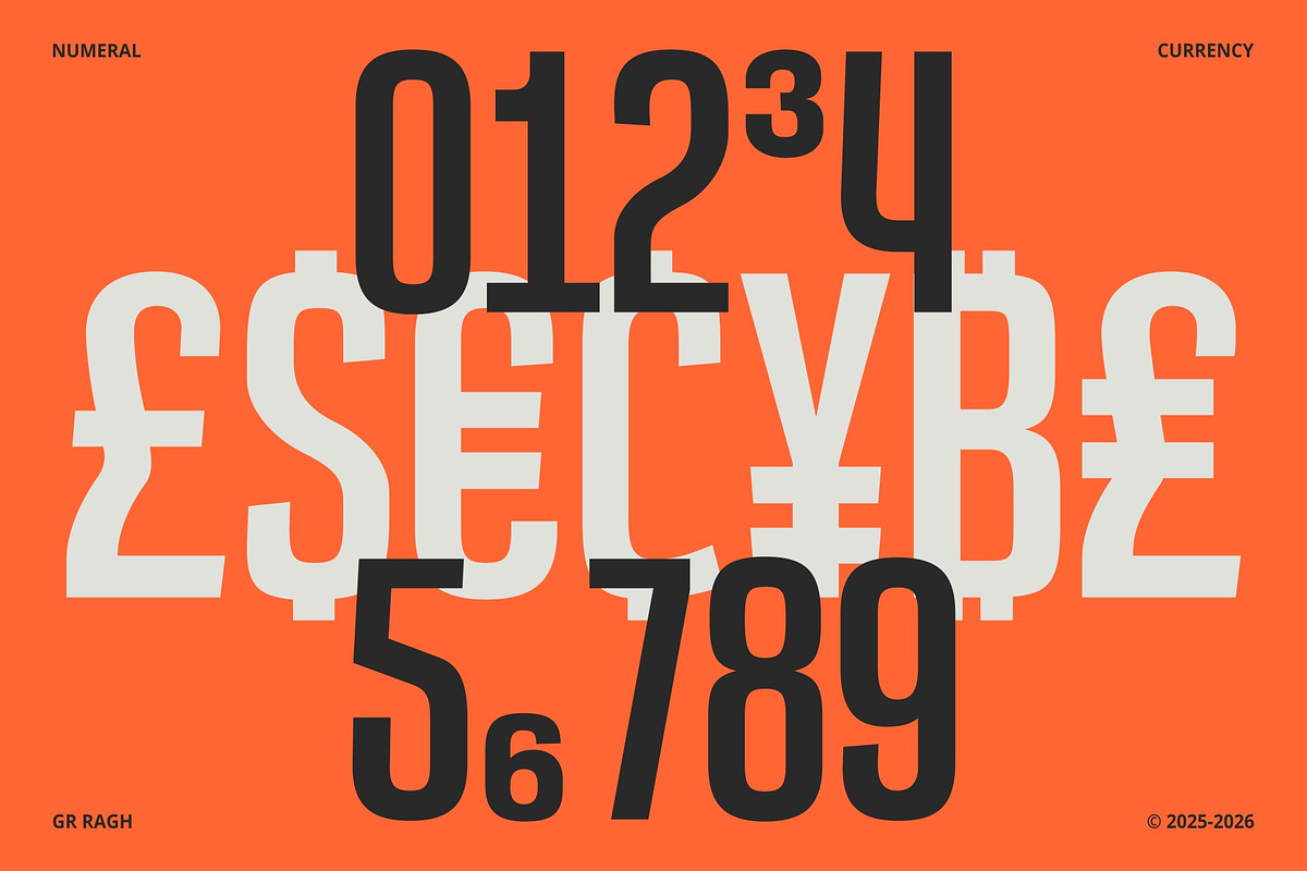 GR RAGH - Condensed Display Typeface, a Sans Serif Font by Garisman Std (Photo 9 of 13)