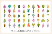 Park Tree, Pine and Plant Clip arts, a Decorative Illustration by Designfour (Thumbnail 2 of 6)