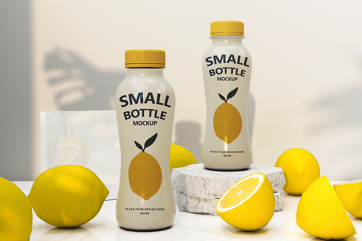 Tonic Water Bottle Mockup Set, a Cups & Container Mockup by Mirachma Project (Photo 4 of 7)