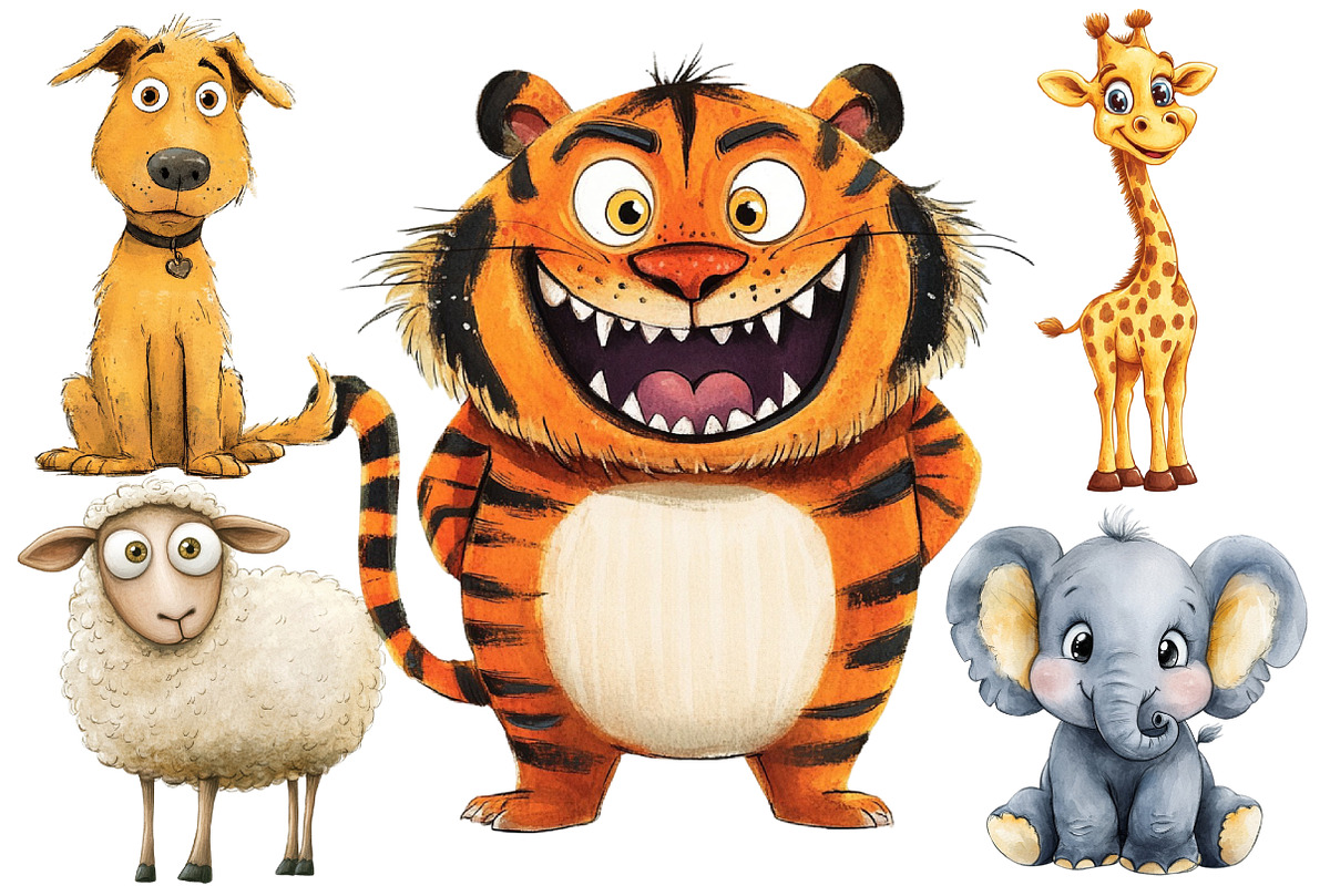 Quirky Funny Animals Sublimation, an Illustration by Designworld (Photo 5 of 6)