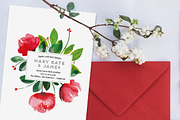 Watercolor Wedding Invitation, an Invitation Template by Heartmade by Claudia (Thumbnail 2 of 2)
