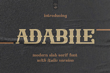 Adabile - Modern Slab Serif