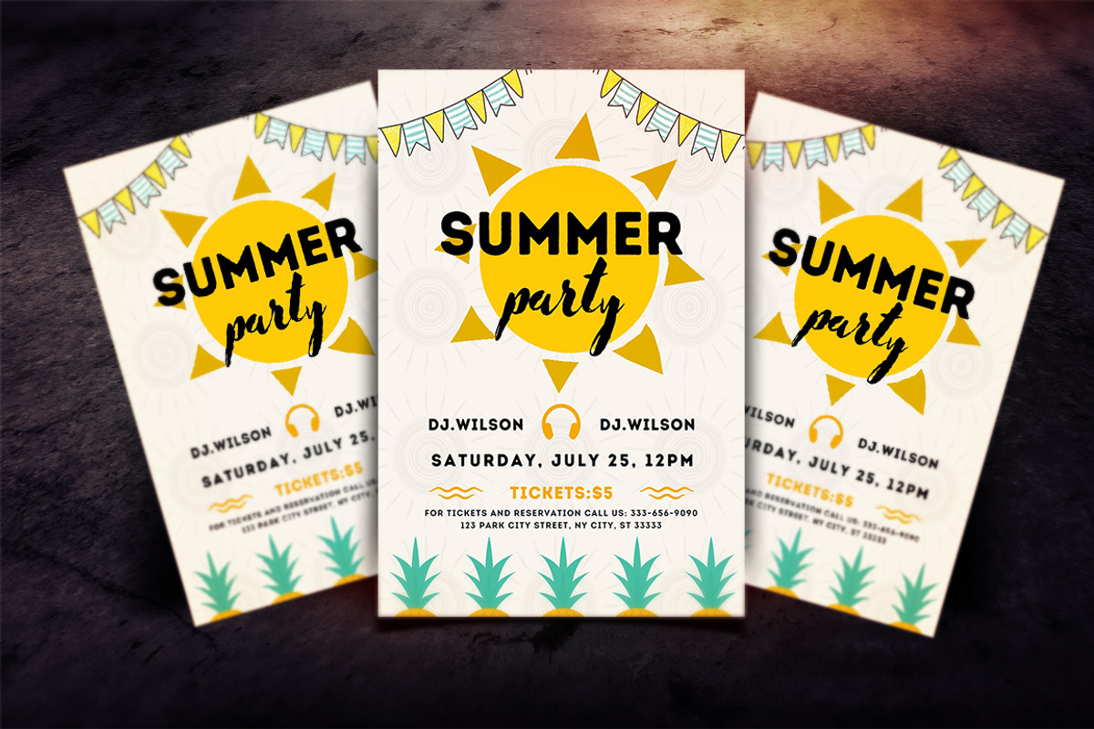 Summer Party Flyer - Canva Template, a Flyer Template by Madhabi Studio (Photo 5 of 5)