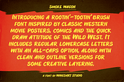Smoke Wagon - A Western Brush Font, a Sans Serif Font by Wingsart Studio (Thumbnail 2 of 15)