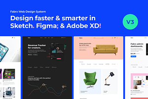 Fabrx Web Design System V3, a Wireframe Template by Fabrx Design