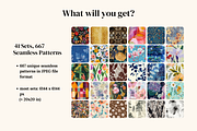 667 Seamless Patterns Mega Bundle, a Pattern Graphic by Ninterints (Thumbnail 2 of 10)