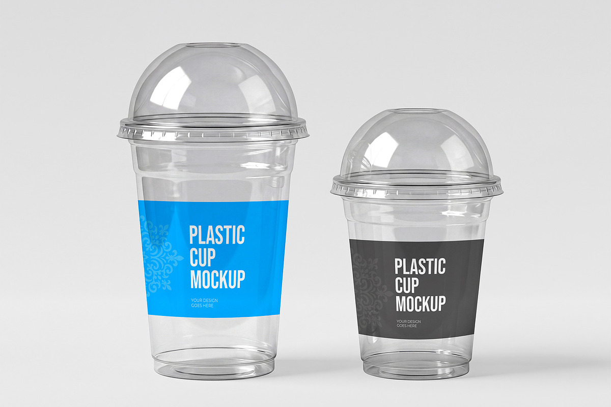 Plastic Cup Mockup, a Cups & Container Mockup by graphypix (Photo 1 of 4)