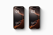 iPhone 16 Pro - 24 Mockups Scenes, an iPhone Mockup by Asylab (Thumbnail 15 of 58)