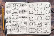 200 Vector Hand Drawn Elements, a Decorative Illustration by SasiHouse (Thumbnail 2 of 4)