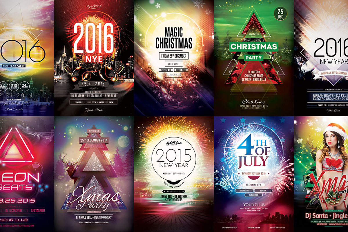 100+ Flyer Templates - Mega Bundle, a Flyer Template by styleWish (Photo 5 of 11)