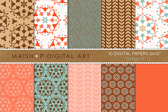 Digital Paper Grego Set 02 preview 4