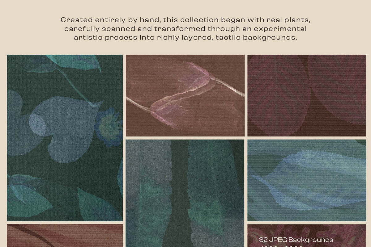 Umbra Tactura - Botanical Textures, a Background Graphic by DigARTbyHavroshka (Photo 8 of 11)