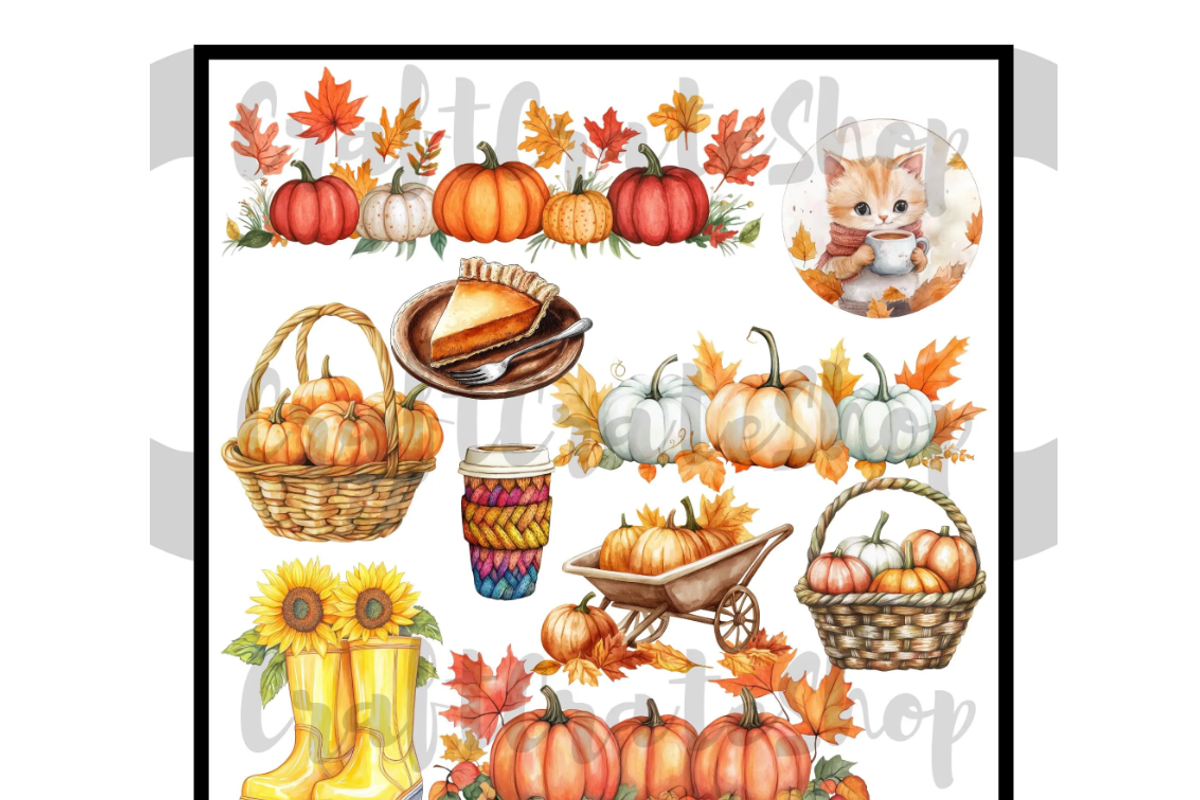 Cozy Fall clipart, an Illustration by CraftCrateShop (Photo 3 of 7)
