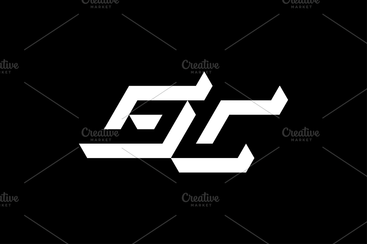 3D Isometric Letter GC Logo, a Branding & Logo Template by Advateik ™ (Photo 2 of 2)