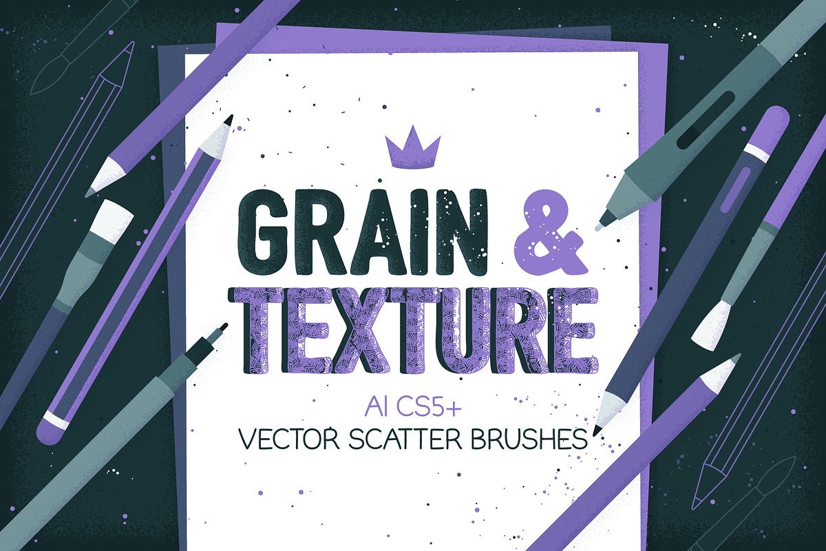 Grain & Texture Brushes, a Brush Add-On by Side Project (Photo 1 of 5)