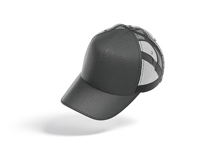 Black Trucker Hat 3D Model, an Object 3D Model by rebrandy