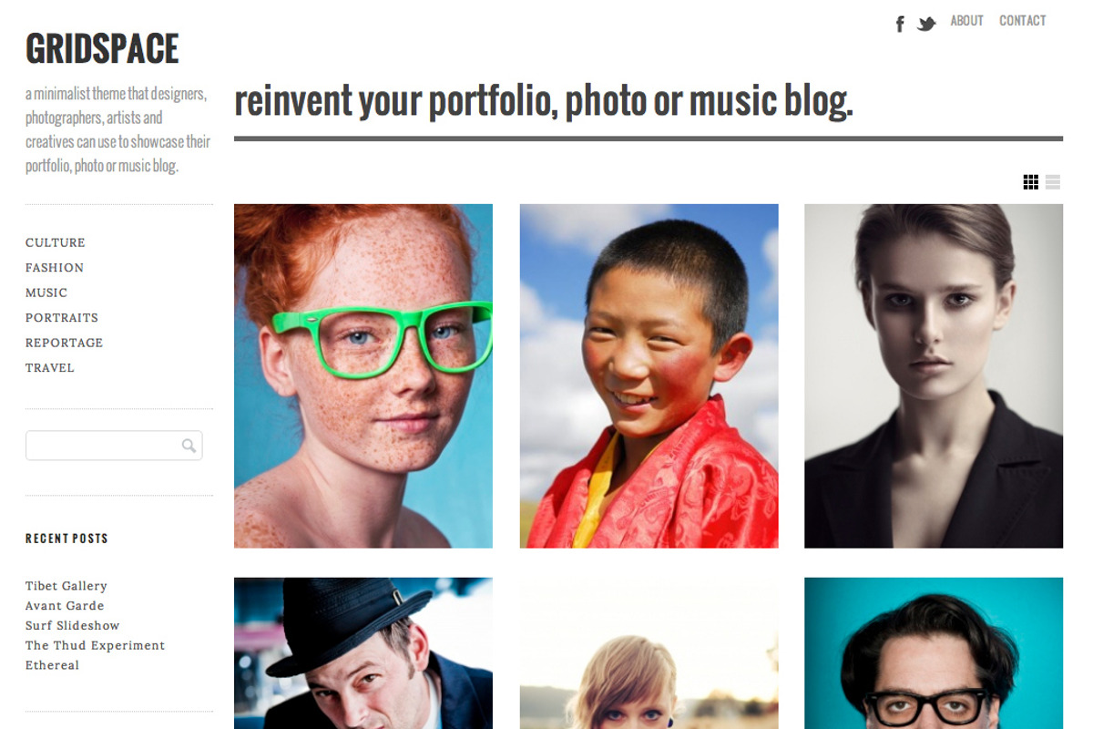 Gridspace, a WordPress Template by Graph Paper Press (Photo 1 of 4)