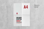 Folded Paper Mockup Pack, a Product Mockup by Nina Shaw (Thumbnail 4 of 14)