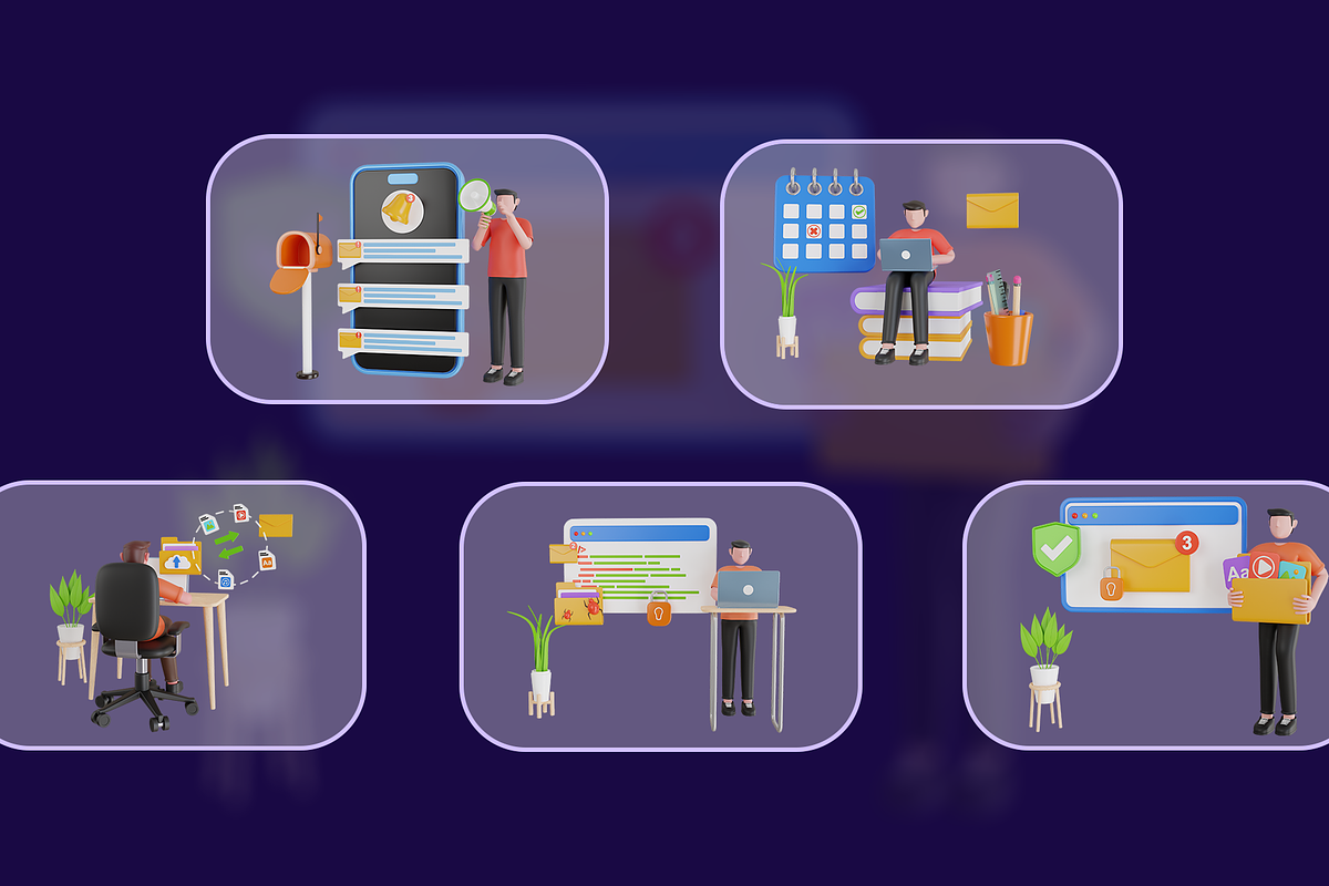 3D Illustration of Email Management, a 3D by novia99design (Photo 6 of 6)
