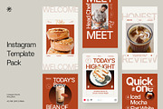 Restaurant & Cafe Instagram Pack, a Social Media Template by fakhroo (Thumbnail 1 of 4)