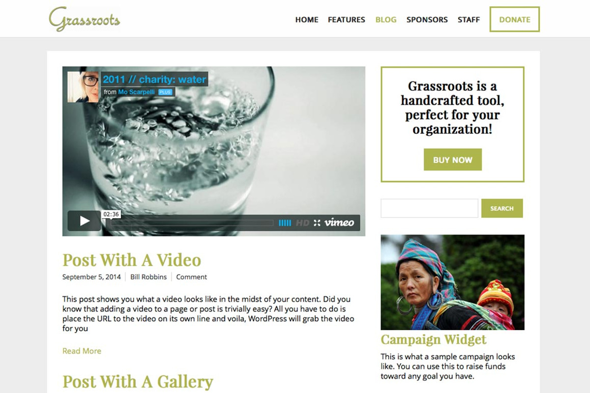 Grassroots Nonprofit WordPress Theme, a WordPress Template by Organized Themes (Photo 5 of 5)