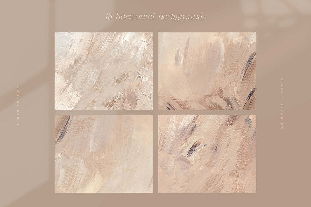 Neutral & Gold Abstract Backgrounds, a Texture Graphic by Basia Stryjecka (Photo 14 of 17)