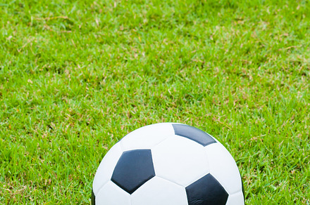 Ball in grass containing football, grass, and soccer, a Sports & Recreation Photo by a454