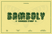 Bamboly Rounded Stamp, a Sans Serif Font by Craft Supply Co. (Thumbnail 1 of 8)